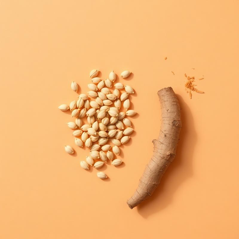 Bakuchi seeds and turmeric root